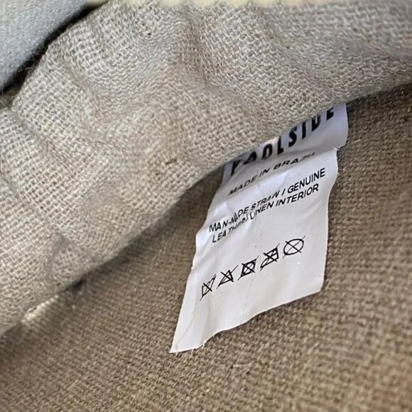 Poolside BagsSmall Metallic Raffia Clutch - Picture 6 of 12